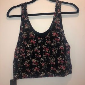 Forever 21 Floral Crop Tank